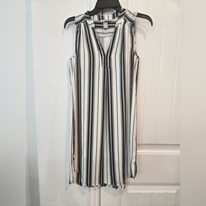 Striped‎ Sleeveless Dress
